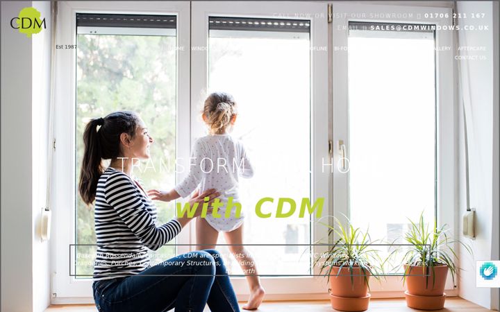 Screenshot of cdmwindows.co.uk