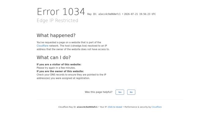 Screenshot of cdnedge.live