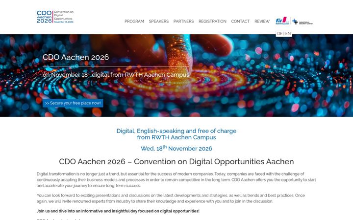 Screenshot ta' cdo-aachen.de