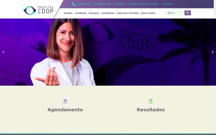 Snímek obrazovky cdop.com.br