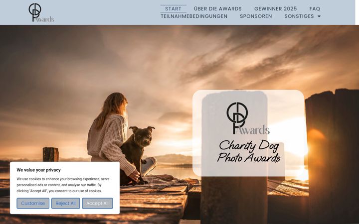 Screenshot of cdp-awards.com