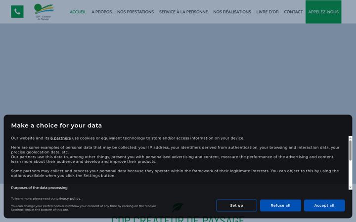 Screenshot of cdp-createurdepaysage.com