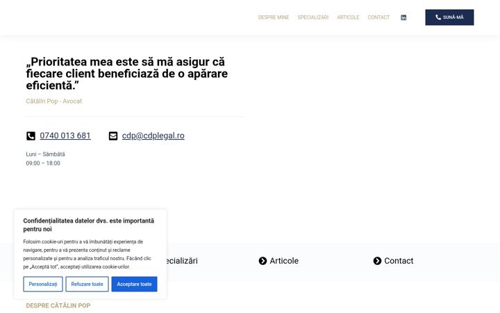 Screenshot of cdplegal.ro