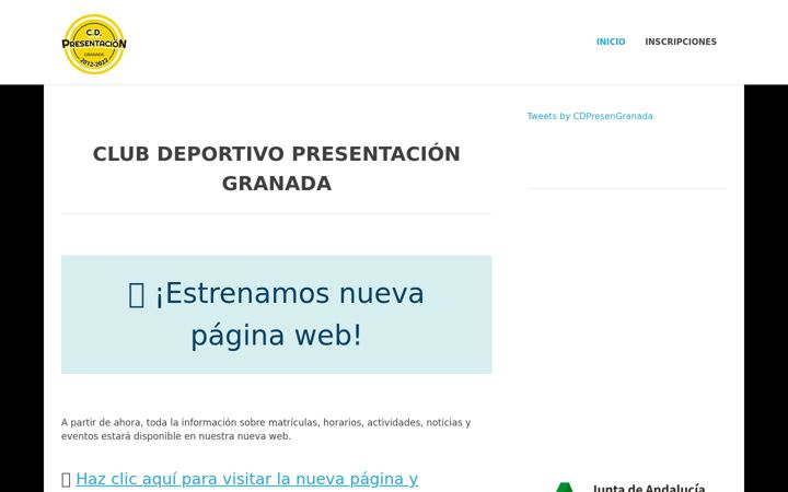 Screenshot of cdpresentaciongranada2012.es