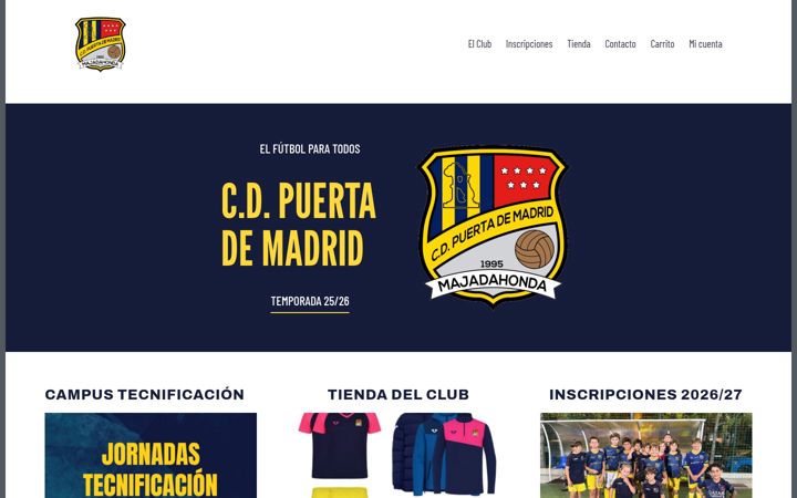 Screenshot of cdpuertademadrid.com