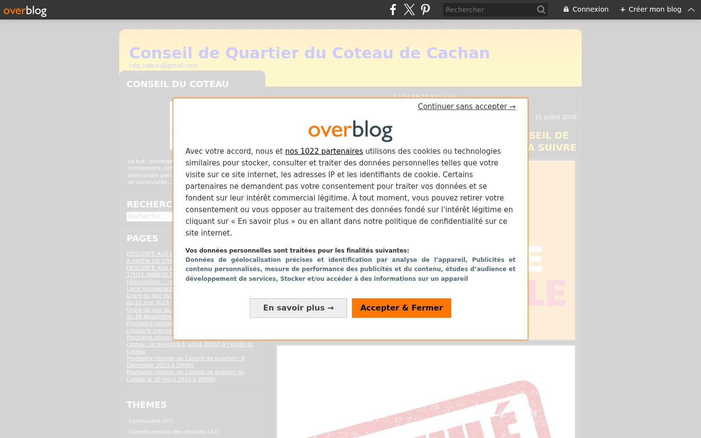 Captura de pantalla del banner de consentimiento mostrado antes de cualquier interacción