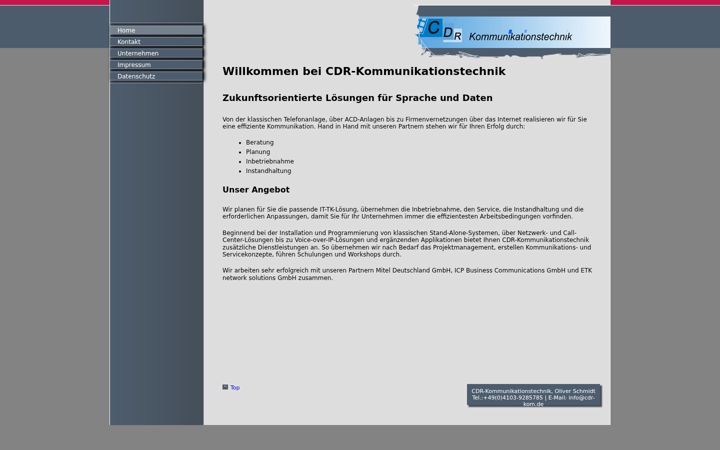 Screenshot ta' cdr-kom.de