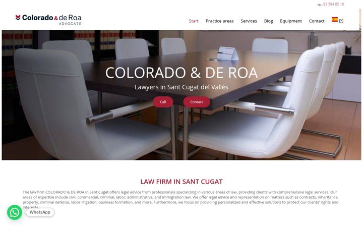 Screenshot of cdrabogados.com