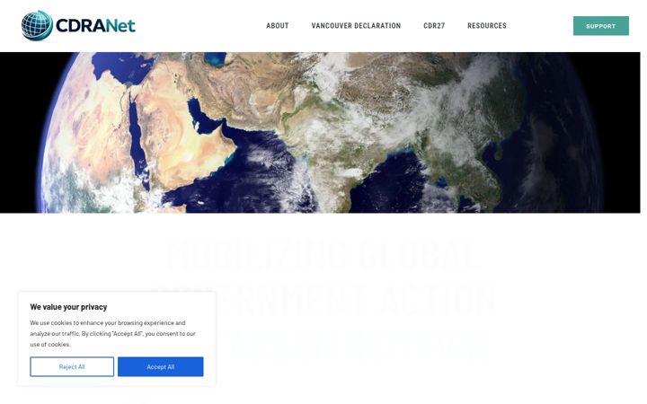 Captura de ecrã de cdranet.org