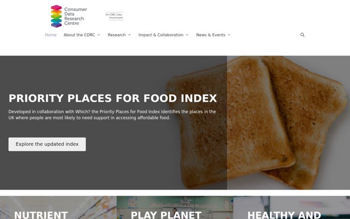 Screenshot of cdrc.ac.uk