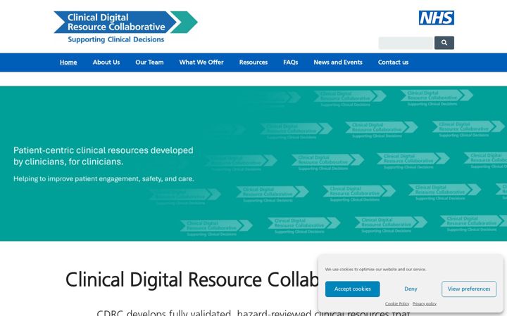 Screenshot of cdrc.nhs.uk