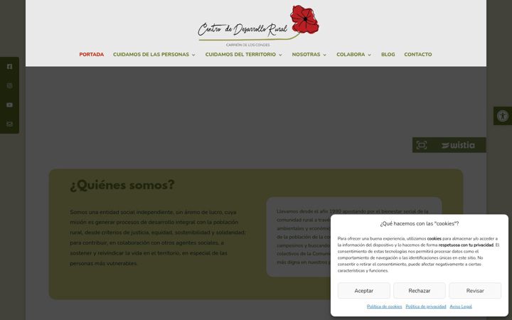 Captura de ecrã de cdrcarriondeloscondes.org