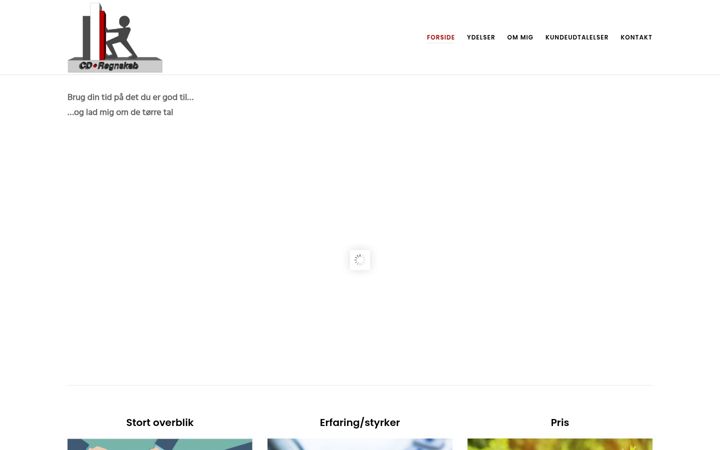 Screenshot of cdregnskab.dk