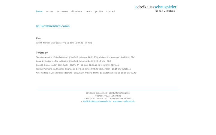 Skärmbild av cdreikauss-schauspieler.de