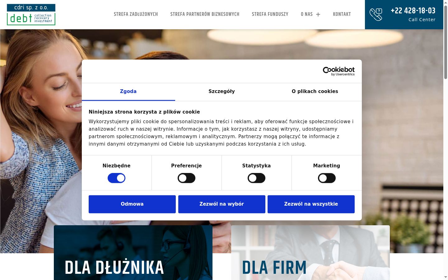 Screenshot tal-banner tal-kunsens muri qabel kwalunkwe interazzjoni