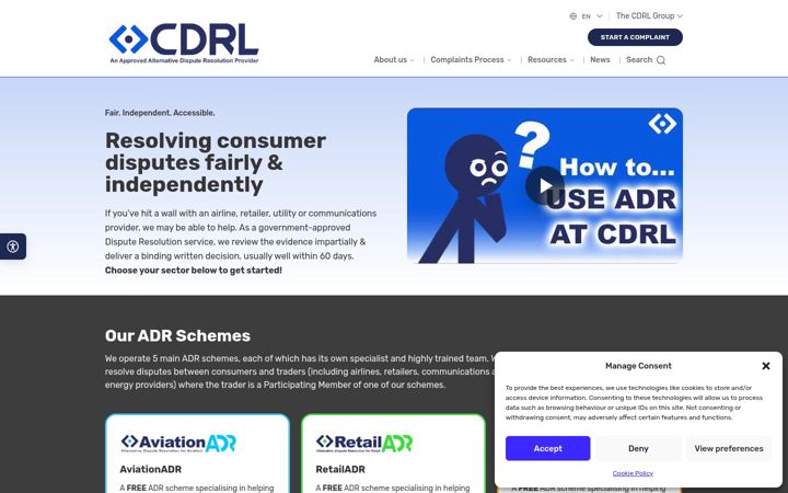Zrzut ekranu cdrl.org.uk