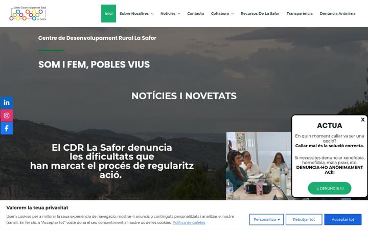 Captura de ecrã de cdrlasafor.org