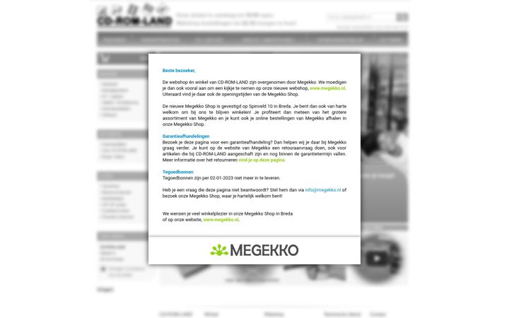 Screenshot of cdromland.nl
