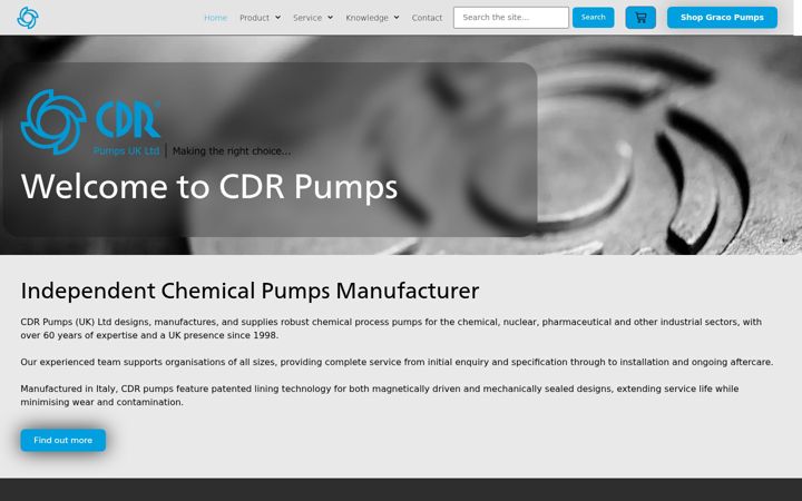 Screenshot of cdrpumps.co.uk