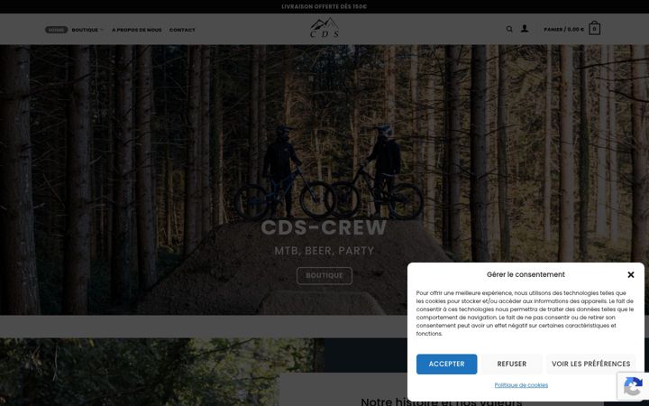 Screenshot of cds-crew.fr