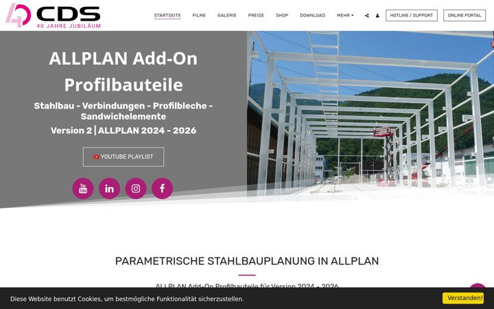 Screenshot of cds-stahlbau.ch