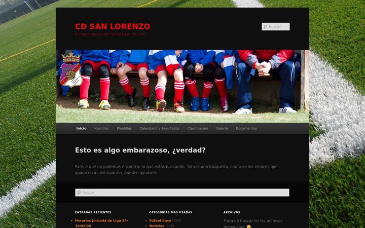 Screenshot of cdsanlorenzoleon.com