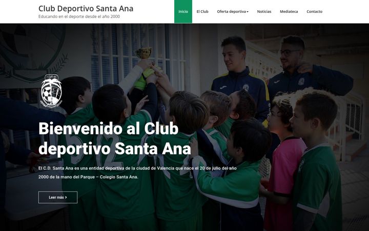 Screenshot of cdsantaana.com
