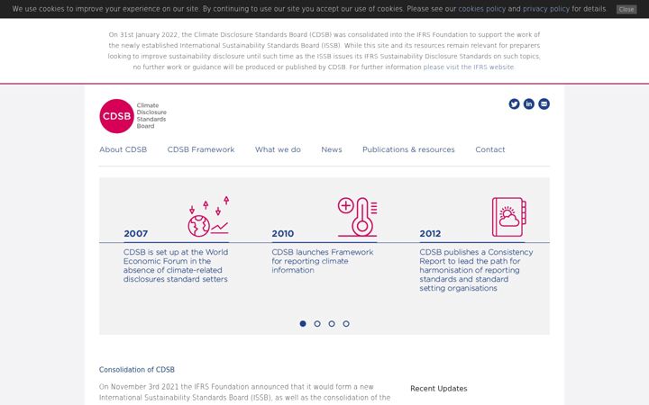 Screenshot of cdsb.net
