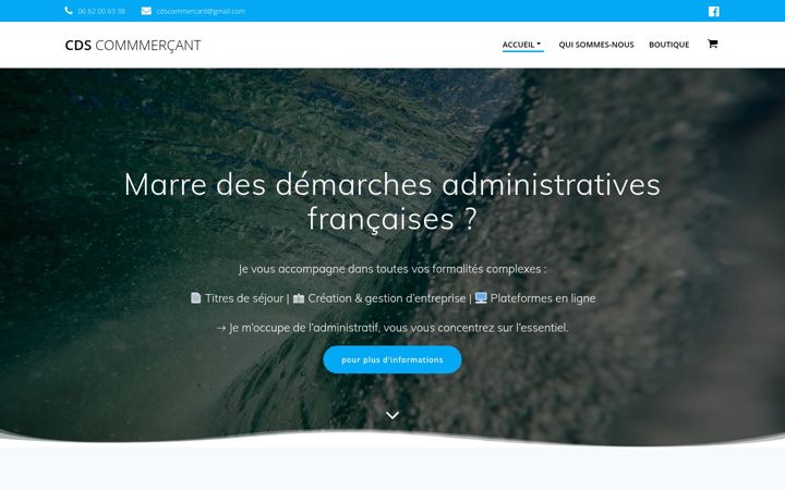 Zrzut ekranu cdscommercant.fr
