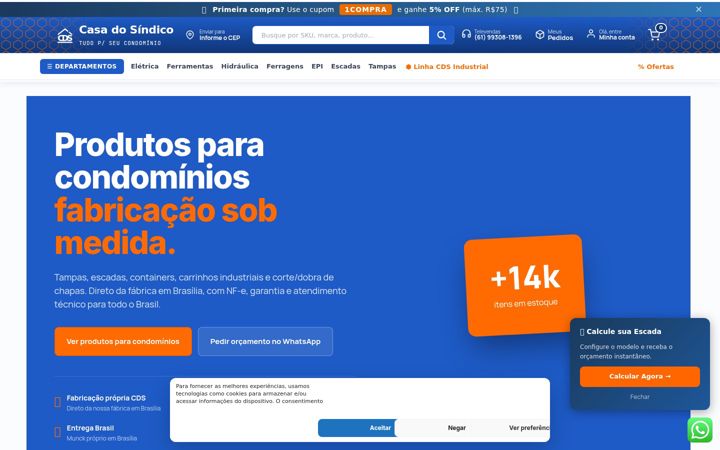 Snímek obrazovky cdsind.com.br