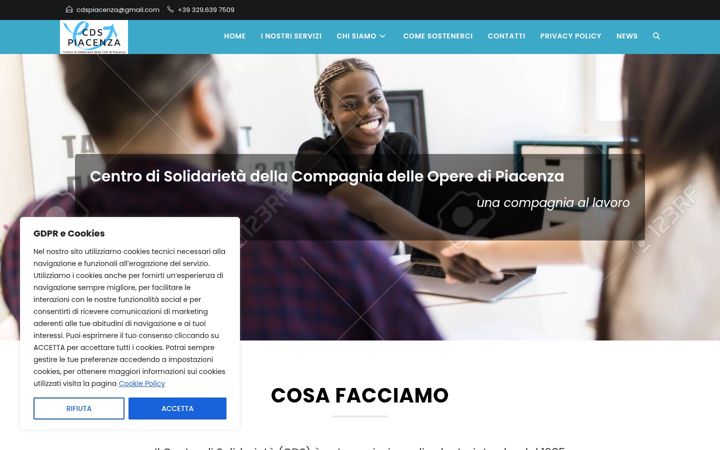 Screenshot of cdspiacenza.it