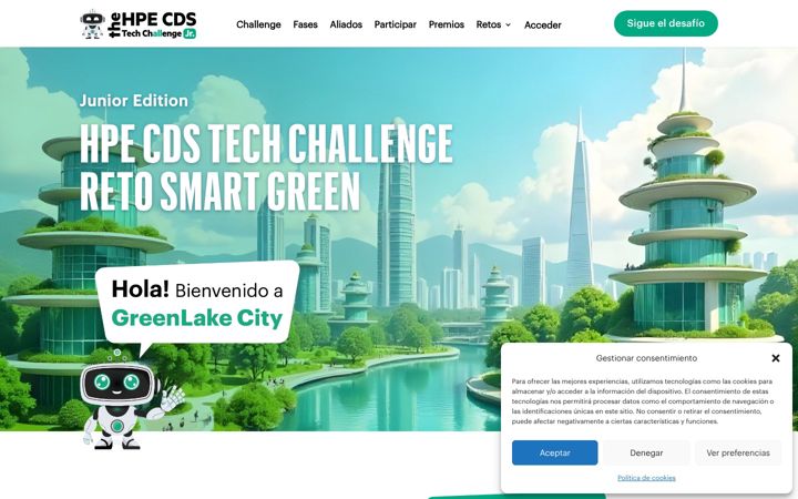 Screenshot of cdstechchallengejunior.com