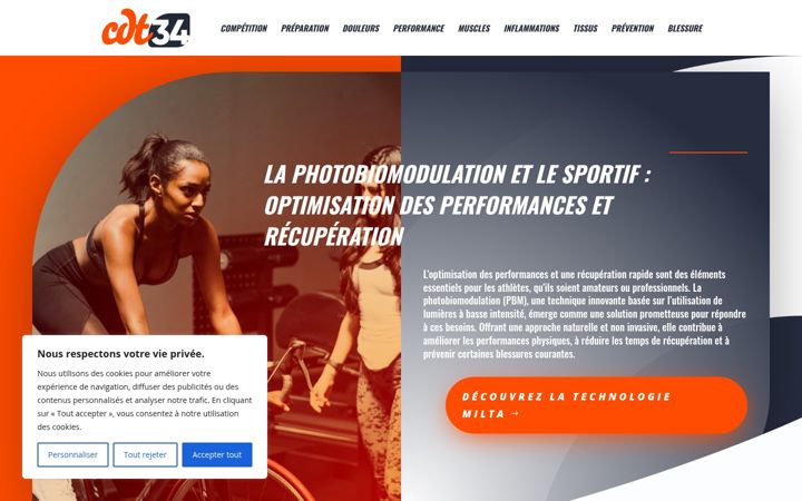 Screenshot of cdt-34.fr