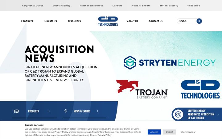 Screenshot of cdtechno.com