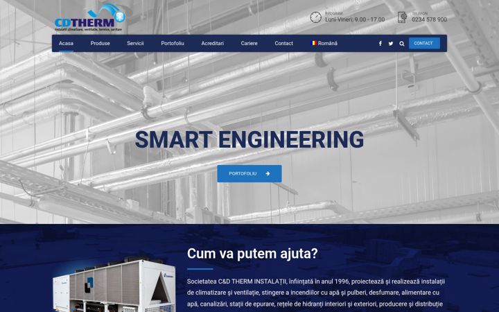 Captura de pantalla de cdtherm.ro