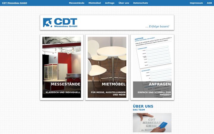Skärmbild av cdtmessebau.de