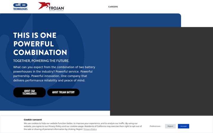 Screenshot of cdtrojan.com