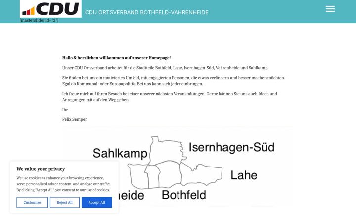 Skärmbild av cdu-bothfeld-vahrenheide.de