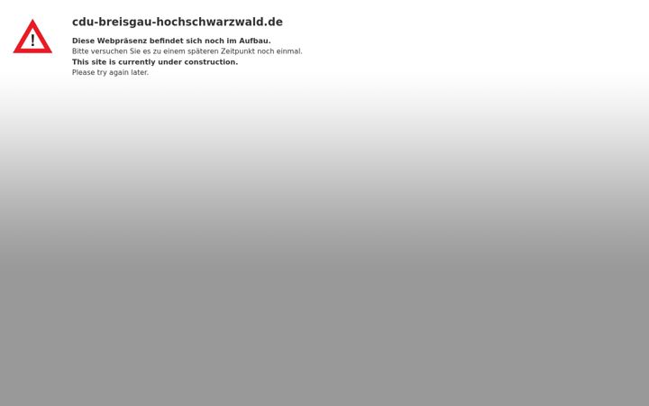 Skärmbild av cdu-breisgau-hochschwarzwald.de