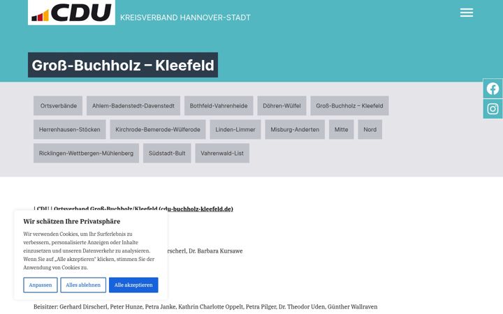 Skärmbild av cdu-buchholz-kleefeld.de