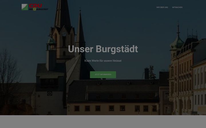 Ekraanipilt saidist cdu-burgstaedt.de