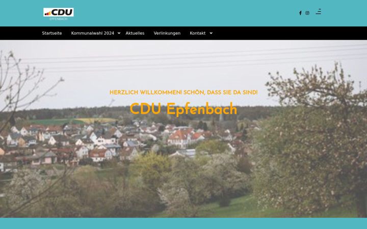 Snímek obrazovky cdu-epfenbach.de