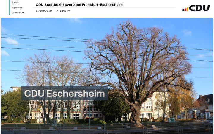 Ekraanipilt saidist cdu-eschersheim.de