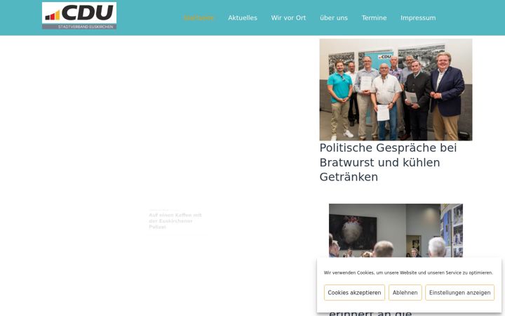 Snímek obrazovky cdu-eu.de