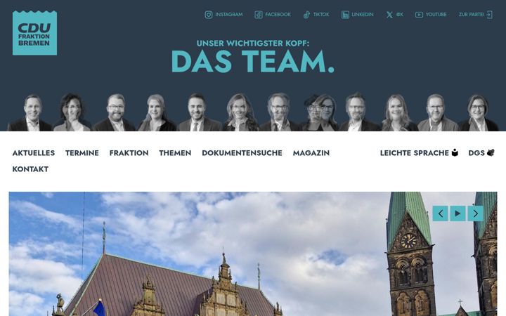 Ekraanipilt saidist cdu-fraktion-bremen.de