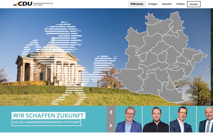 Snímek obrazovky cdu-fraktion-stuttgart.de