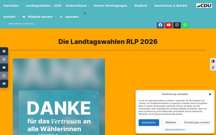 Snímek obrazovky cdu-frankenthal.de