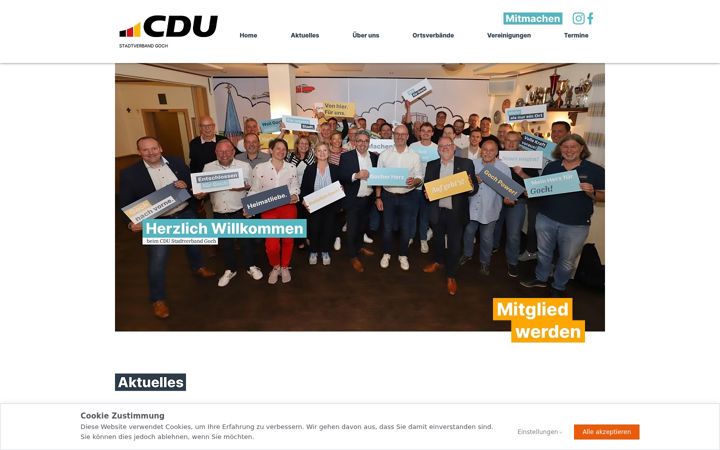 Snímek obrazovky cdu-goch.de
