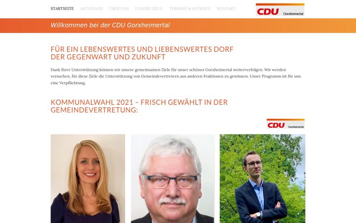 Snímek obrazovky cdu-gorxheimertal.de