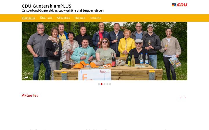 Skærmbillede af cdu-guntersblum.de